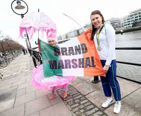 Annalise Murphy at the launch of the 2017 St Patrick&#039;s Festival in Dublin