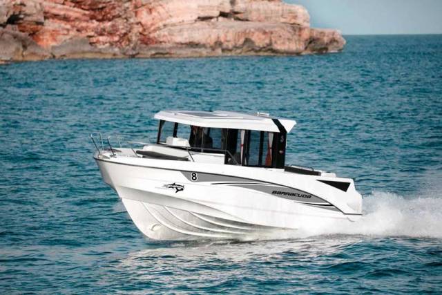 The Barracuda 8 is one of the more recent additions to Beneteau’s sports fishing boat range