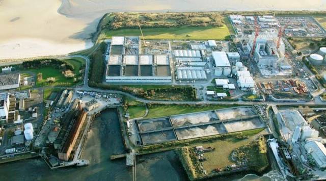 Ringsend Wastewater Treatment Plant, adjacent to the beach where locals reported foul-smelling matter this week