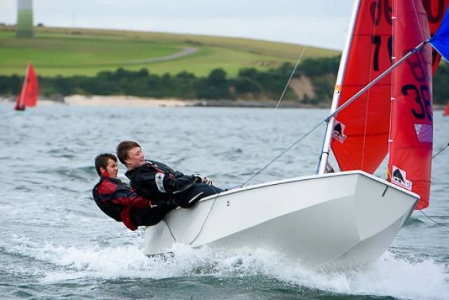 There were strong winds for the final day of the Mirror Europeans in Cork Harbour