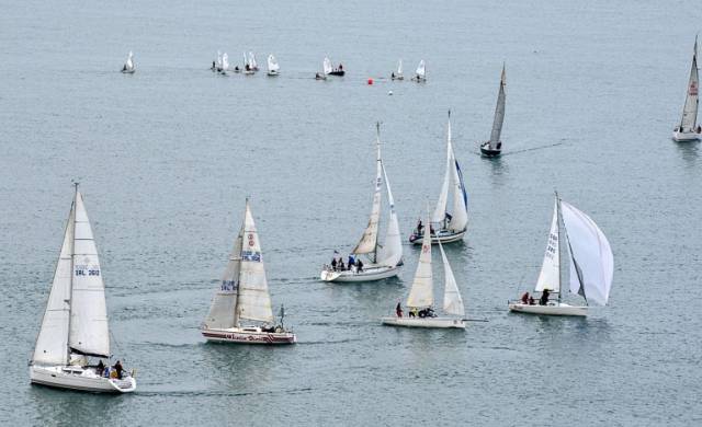 Light winds for yesterday's second race of the Royal Cork Winter League