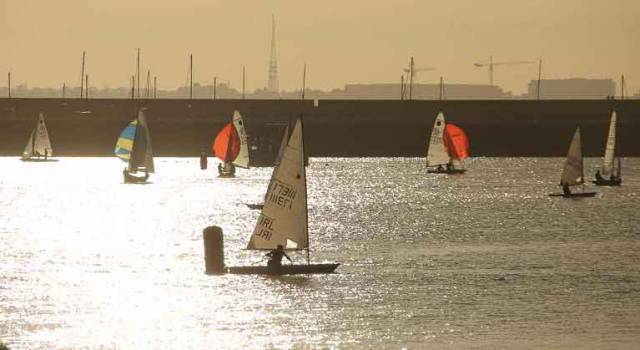 The decision was made to keep the  DBSC dinghy fleets inside Dun Laoghaire Harbour