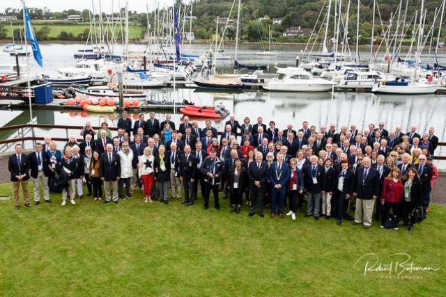 Delegates of the 2019 World Forum of the International Council of Yacht Clubs at Royal Cork