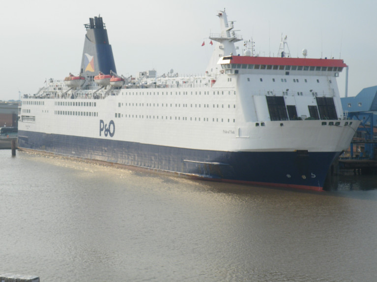 P&amp;O Ferries have furloughed staff due to Covid-19. They operate on the Irish Sea, the North Channel, Dover-Calais and North Sea services of Hull-Zeebrugge/ Rotterdam. Above AFLOAT&#039;s file photo of the Belgium routes Pride of York which is currently laid-up docked in Hull at the port&#039;s King George V Dock (as above) while sister Pride of Bruges is reported to lay up soon. (AFLOAT update: ferry now laid-up in Rotterdam). Both ferries previously operated for North Sea Ferries (NSF) along with current Dublin-Liverpool pair Norbank and Norbay (see recent &#039;Ferry News&#039;) still retain their NSF ship name prefix of &#039;Nor&#039; despite in 1996 when P&amp;O (which already had a stake in NSF) rebranded as P&amp;O North Sea Ferries and is now simply P&amp;O Ferries. NSF&#039;s Norsea was renamed Pride of York and sister Norsun became Pride of Bruges.  