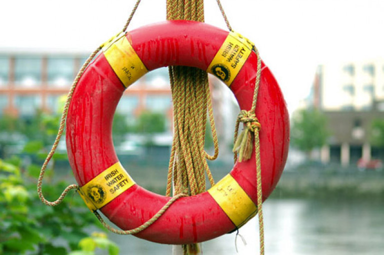 File image of a Water Safety Ireland life ring