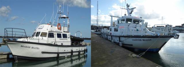 The vessels MV Bradan Beatha (left) and MV Costantoir Bradan are being sold by Public Auction by by Dominic Daly Auctioneer – in association with Promara Ltd – Noel O'Regan. Scroll down for details.