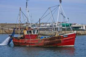 A fishing boat in Howth Harbour