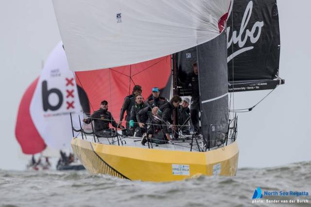 Hubo, sailing downwind during the North Sea Series