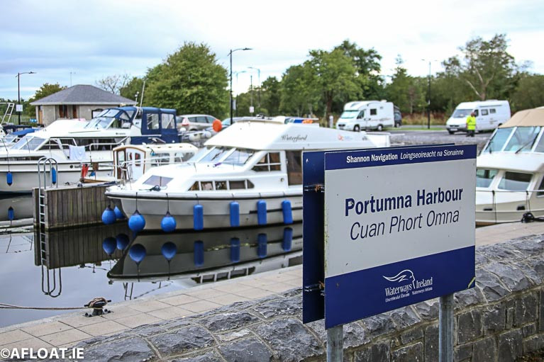 Portumna Harbour in County Galway on the Shannon Navigation