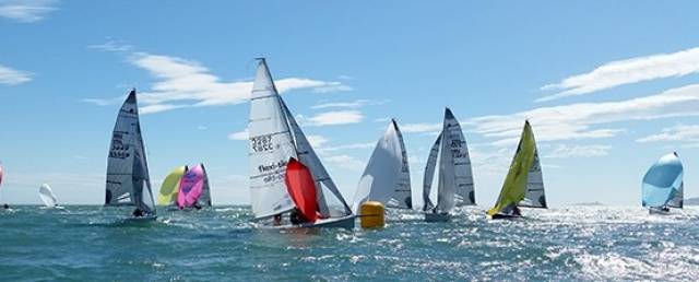 SB20s catch the breeze on what would be the final day of racing in the 2016 Nationals