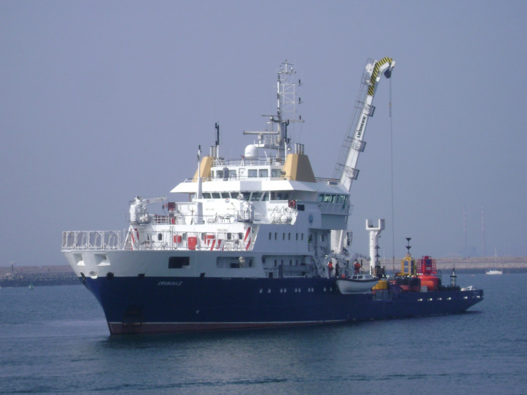Jobs: Vacancy for Operations Officer at Irish Lights. Above Afloat&#039;s photo of ILV Granuaile an aids to navigation vessel which among its duties is buoy deployment and recovery along the coast but also offshore throughout the entire coastline of the island of Ireland. The vessel is seen moving astern in the ship&#039;s homeport of Dun Laoghaire Harbour.