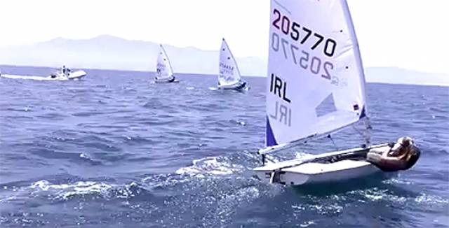 Aoife Hopkins training for the  Laser Radial Women's World Championships on Banderas Bay, Mexico. See video below.