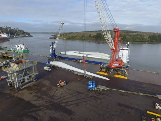 Shannon Foynes Port Company (SFPC) has called for the reopening of the rail-link to the Port of Foynes, the main terminal on the Shannon Estuary where above AFLOAT adds a project cargo of wind turbine blades where discharged from the vessel earlier this year. 