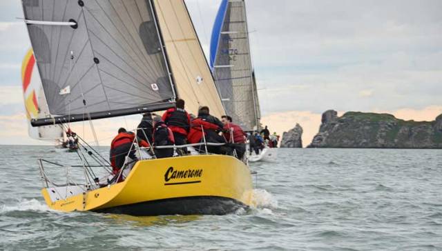 There were north-westerly 18-20 knot winds for Howth's Autumn League