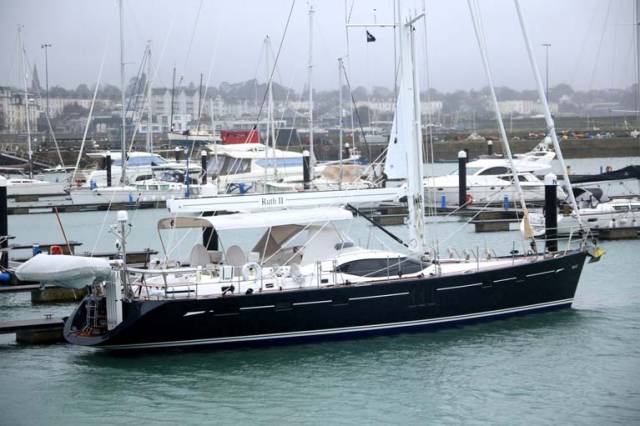 Ruth II, an impressive Oyster 625, is berthed at Dun Laoghaire Marina having arrived on her maiden sail from Ipswich