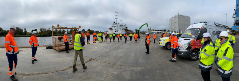 Irish Ports Safety Week: Drogheda Port&#039;s first port Safety Week involved the Co. Louth town&#039;s Irish Coast Guard Unit and also ICG Unit Operations. Among the exercises that took place was a  Man Overboard Drill at the port&#039;s downriver terminal at Tom Roes Point. 