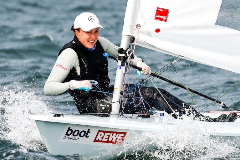 The National Yacht Club&#039;s Annalise Murphy competing in Kiel Regatta in Germany last month