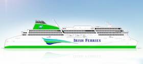 Image of the new 1,885 passenger /165 freight vehicle cruiseferry on order to German yard FSG which is on schedule for delivery in May 2018