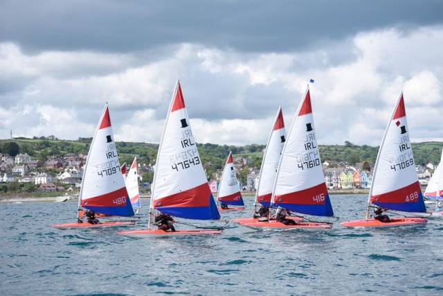 Toppers racing out of County Antrim Yacht Club last Sunday