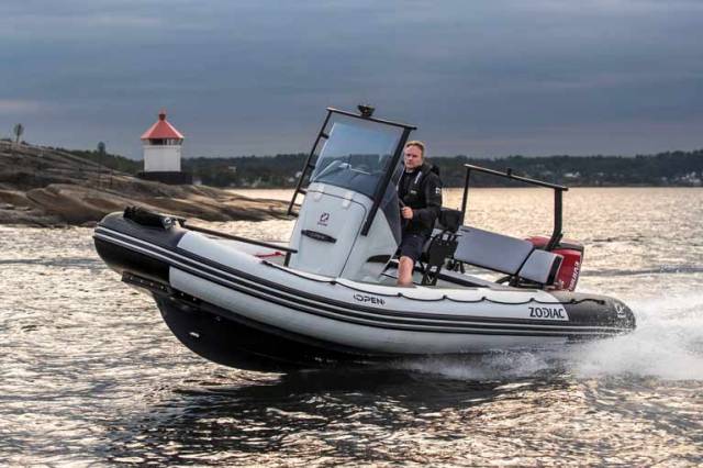 The new Open 5.5 Zodiac RIB available from MGM Boats in Dun Laoghaire