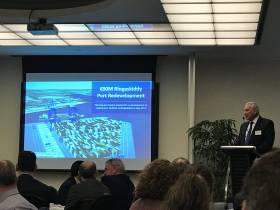 Port of Cork chief executive Brendan Keating discussed Irish ports in a post-Brexit Europe to the Cork Chamber of Commerce yesterday and also to confirm the €80m redevelopment at Ringaskiddy will be completed by mid 2020