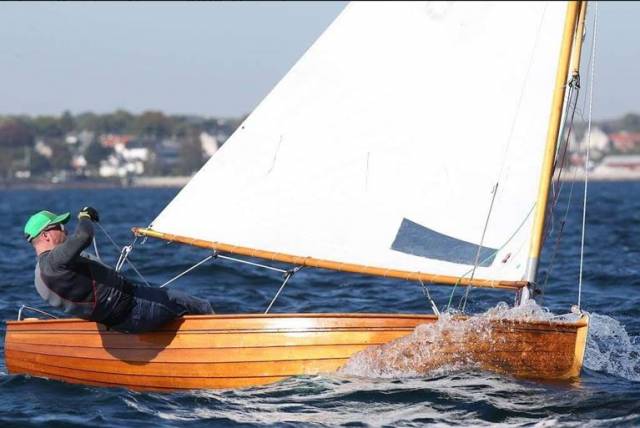 Mark Delany sailing Cora in Copenhagen