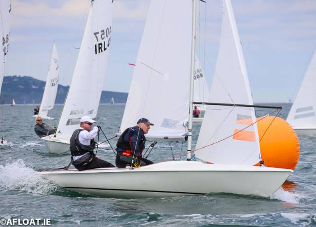 David Gorman and Chris Doorly lead the Flying Fifteens at Dun Laoghaire