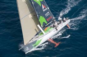 Green Dragon&#039;s Irish-Chinese yacht competing in the 2008-2009 Volvo Ocean Race