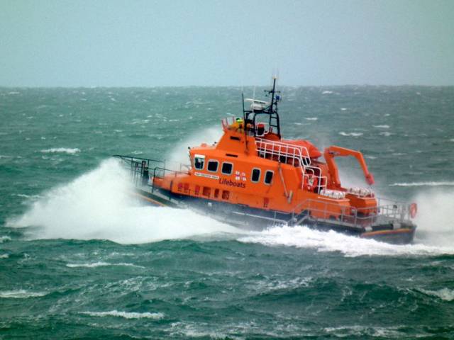 Holyhead RNLI's all-weather lifeboat Christopher Pearce