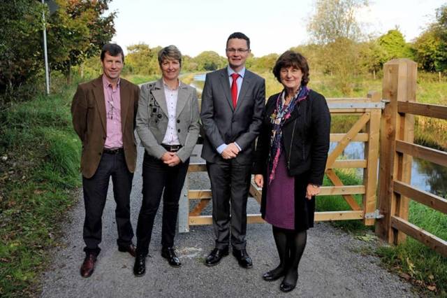 Launching the extension of the Royal Canal Greenway in Co Westmeath on Friday 7 October