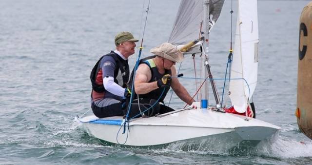 Dun Laoghaire Fireballers Frank Miller and Grattan Donnelly are third overall at the Fireball Nationals in Howth