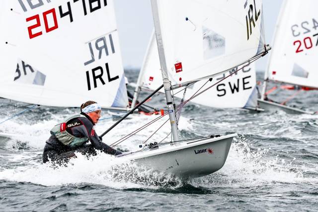 Irish youth sailors competing in Kiel at the U21 World Championships