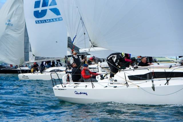 Leaders are emerging after seven races sailed at the IRC European Championship at Cork Week. Scroll down to the bottom of the report for photo gallery