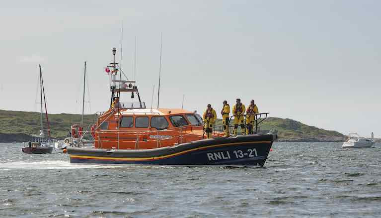 The RNLI All weather boat at Clifden