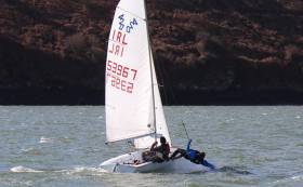 420 dinghy sailing at the Kinsale Yacht Club Frostbites Series