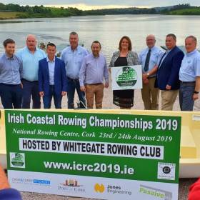 The Coastal Rowing Championship Committee at the launch of the event
