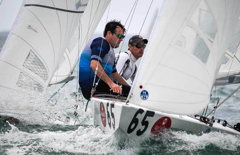 Robert (left) and Peter O&#039;Leary in race two of the Bacardi Cup on Biscayne Bay