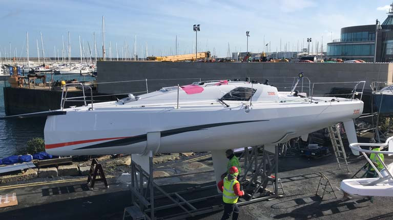 The new Sun Fast 3300 during commissioning at MGM Boats in Dun Laoghaire Harbour