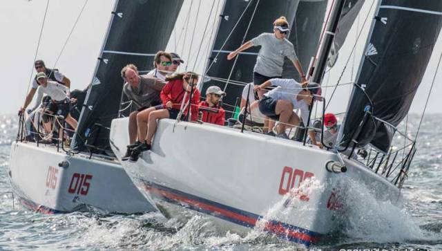 Anthony O'Leary's Royal Cork Yacht Club in action in the new County Wicklow designed IC37