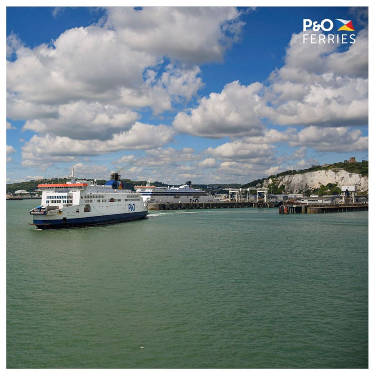 The P&amp;O Ferries chief brought in to spearhead the Brexit process has stepped down. Above Afloat identified the Pride of Canterbury of the &#039;Darwin&#039; class departing the Port of Dover where berthed behind a &#039;Spirit&#039; class ferry at the port in Kent, the UK busiest&#039;s ferryport. 