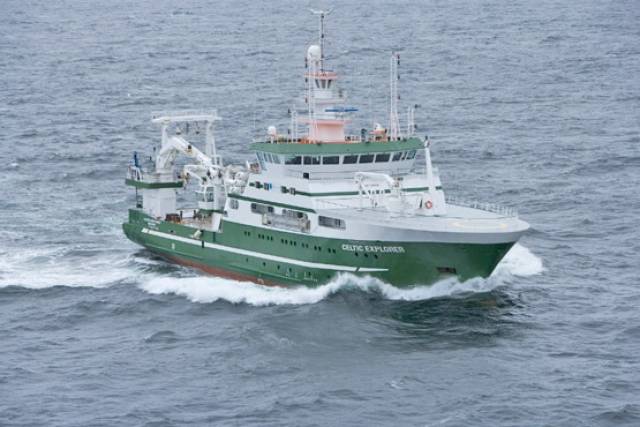 The RV Celtic Explorer, one of the State's two dedicated marine research vessels