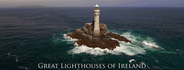 Th iconic Fastnet Rock Lighthouse off the south-west tip of Ireland is among many lighthouses featured in the new four-part documentary series. 