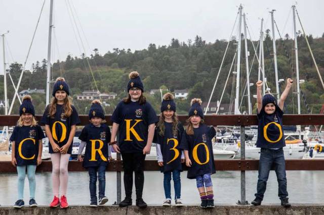 Maeve Deane, Clara Deane, Dylan O'Sullivan, Katie Moorehead,  Abigail O'Sullivan  Pollyanna Downing and Ryan O'Connell pictured at the launch of Cork300