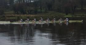 Trinity&#039;s senior eight competes at Erne Head in 2017