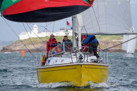 Cork Harbour yachts will race against Dunmore East rivals, such as Robert Marchant’s yellow–hulled Fulmar 32 Fulmar Fever from Waterford Harbour SC, when they compete in a new Coastal Race to dominate the June Bank Holiday Weekend