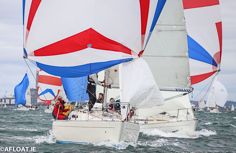 Sigma 33 keelboat racing on Dublin Bay at the Volvo Dun Laoghaire Regatta 2019. With luck, sailing will be back and there can still be a rewarding season ahead in 2020