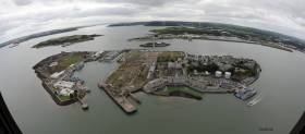 Naval Service base at Haulbowline, Cork Harbour