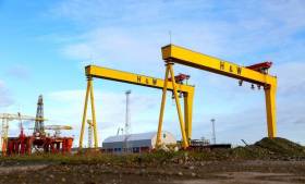 Harland and Wolff, Belfast, the marine, engineering and offshore renewables energy manufacturing facility located on Queens Island