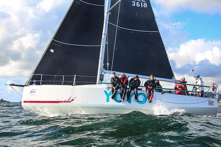 Brendan Coghlan's Royal St George Yacht Club Yoyo is the latest Sunfast 3600 signed up for the Round Ireland Race