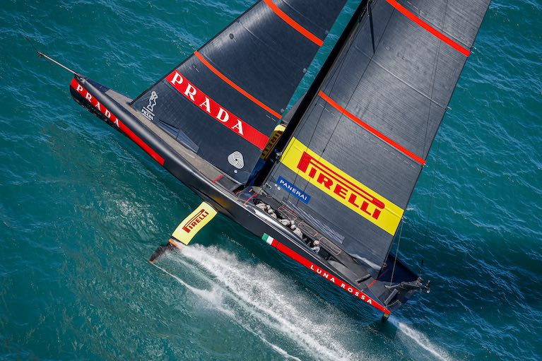 Luna Rossa Prada Pirelli team is the top point scorer (4 nil)  in the Prada Cup that leads to the Challenger position for the America&#039;s Cup Match